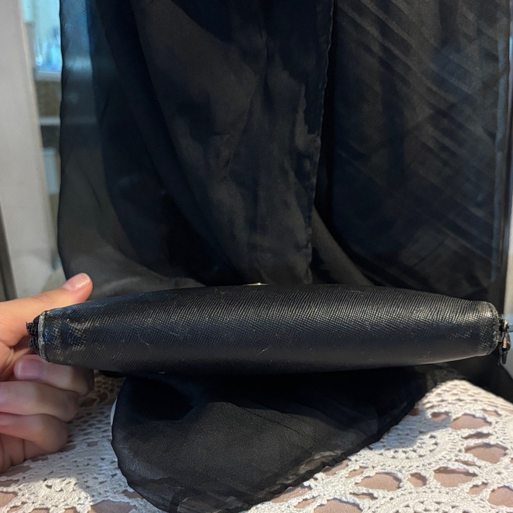 Prada Black Saffiano Leather Zip Wallet - Picture 11 of 11